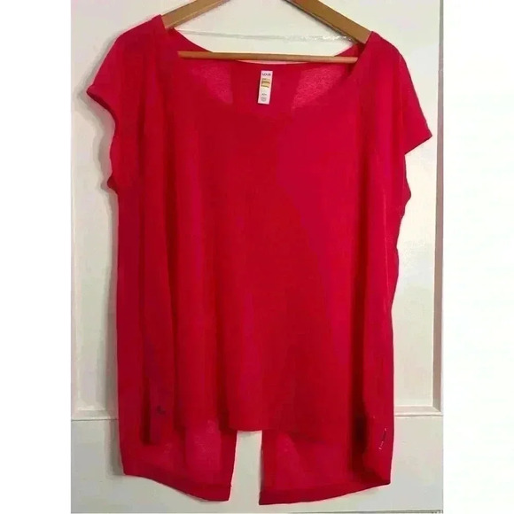 BNWOT Lolë Pink Split Back  Athletic Top in Pink Size M - Picture 1 of 10